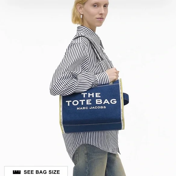 Marc jacobs denim chain tote medium - Picture 2 of 12